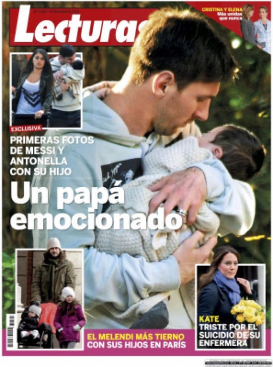 ميسي يتسوق مع إبنه تياغو (صور)